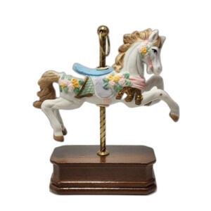 Vintage Carrousel Horse Figurine Fine Porcelain World Showcase Gift Collection